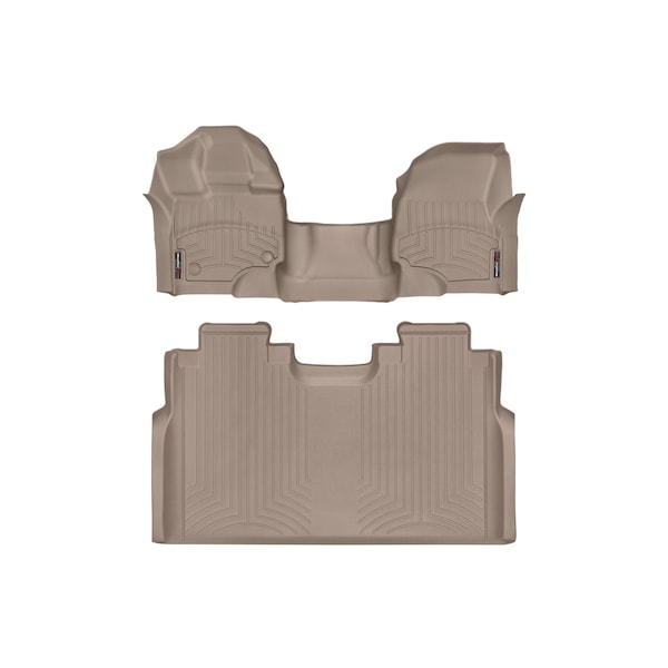 Front and Rear Floorliners - Over The Hump, 457931-456974